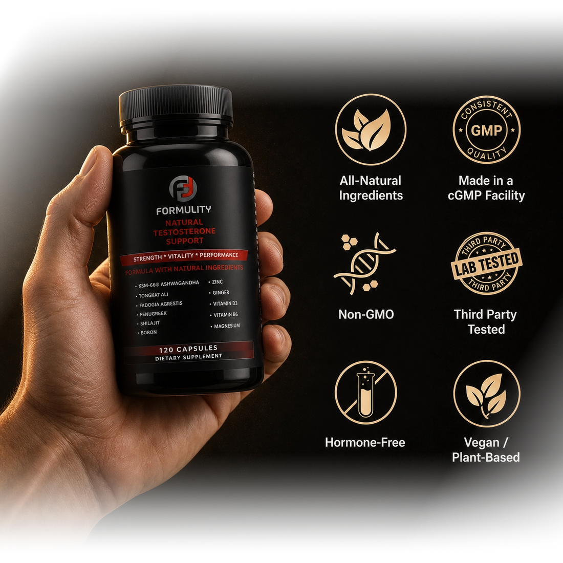 Formulity Labs Natural Testosterone Support